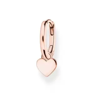 THOMAS SABO Rose Gold Plated Heart Single Hoop Earring