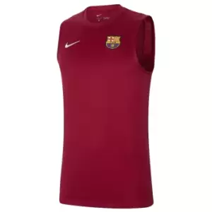 2021-2022 Barcelona Sleeveless Top (Red) - main image