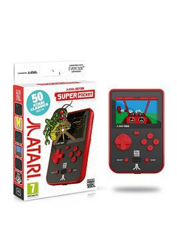 Image of Evercade Atari Super Pocket 10 Retro Consoles One Size None 71163369000