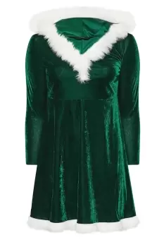 Velvet Santa Christmas Dress