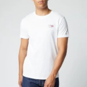 Image of Tommy Jeans Mens Chest Logo T-Shirt - White - L