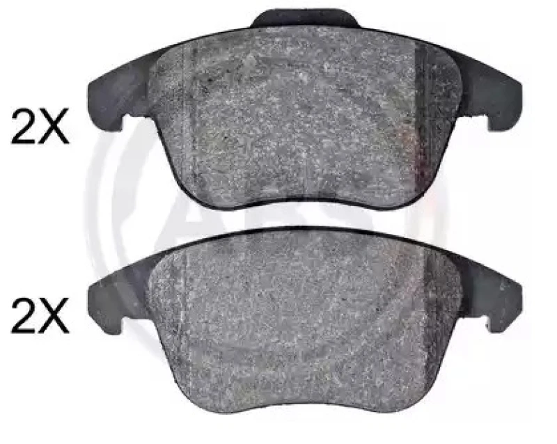 Image of A.B.S. 35040 Brake pad set without integrated wear sensor Brake Pad Set,disc brake (402)
