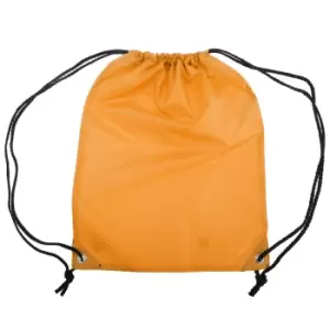 Image of Shugon Stafford Plain Drawstring Tote Bag - 13 Litres (Pack of 2) (One Size) (Orange)