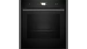 image of Neff B64VS71G0B N90 Slide and Hide Built-In Electric Single Oven Graphite