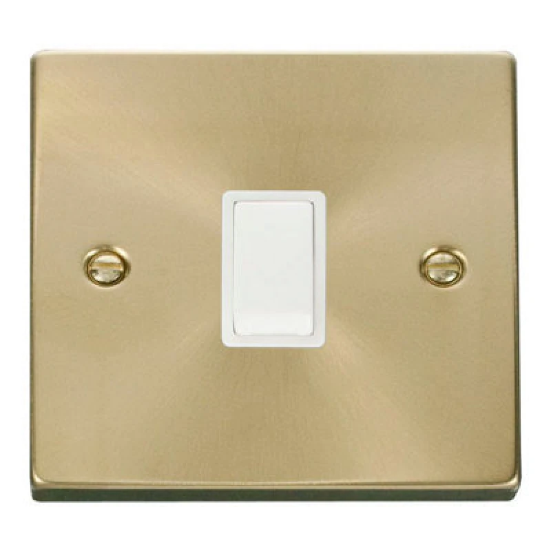 Image of SE Home Satin / Brushed Brass 1 Gang 20A DP Switch Gold unisex