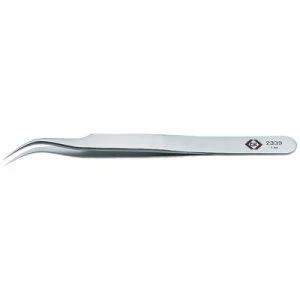 image of C.K. T2339 Precision tweezers 7 SA Sickle-shape, curved (55°) 110 mm