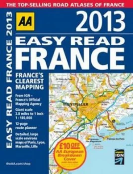 Image of 2013 Easy Read France by Aa Publishing Book