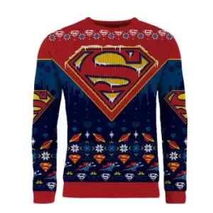 image of Superman Christmas Sweater (Size: L)