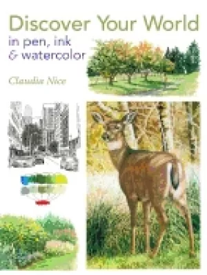 Image of discover your world in pen ink and watercolor