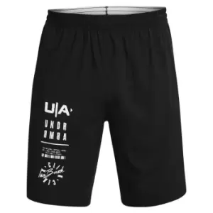 image of Under Armour Logo Shorts Mens - Black