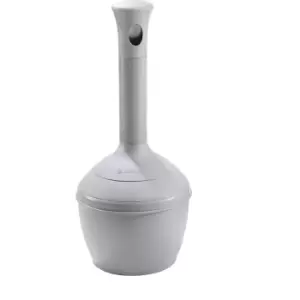 image of Elite Smokers Cease-Fire Cigarette Butt Receptacle, Cap. 4 gal, bucket incld, poly, Cool Gray.