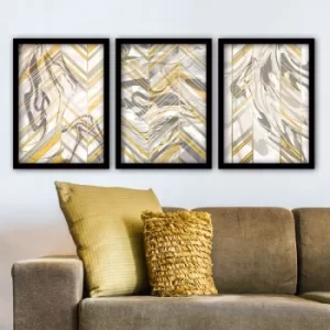 Image of 3SC144 Multicolor Decorative Framed Painting (3 Pieces)