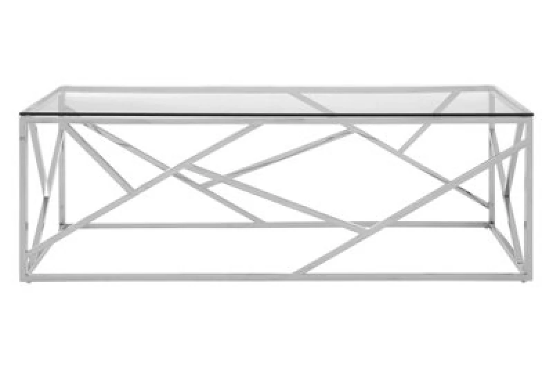 Image of Orsina Allure Stainless Steel Geometric Coffee Table