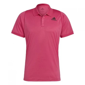 Image of adidas Tennis Freelift Polo Shirt Mens - Pink / Black