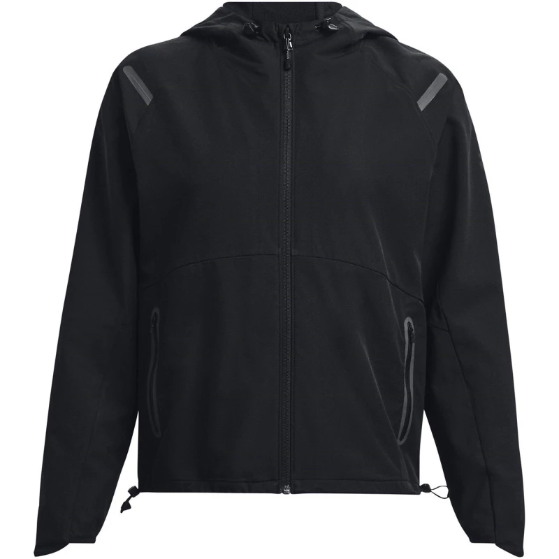 Image of Under Armour Womens Unstoppable Zip Hoodie Black female 8 (XS)