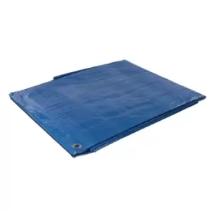 Image of Silverline Tarpaulin - Cut 6.1 x 9m / Actual 5.85 x 8.9m