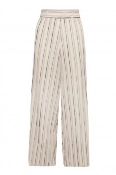Image of Great Plains Brush Stroke Culottes White