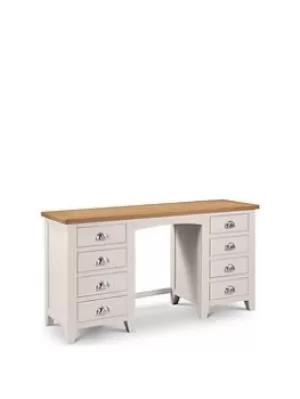 image of Julian Bowen Richmond Ready Assembled Twin Pedestal Dressing Table