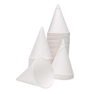 image of 4oz Water Drinking Cone Cup White Pack of 5000 ACPACC04