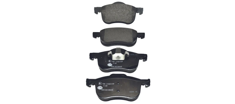 Image of HELLA Brake pad set HELLA 8DB 355 008-851