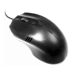 LMS Data LMK-506 3-Button USB Scroll-Wheel Optical Mouse - Black