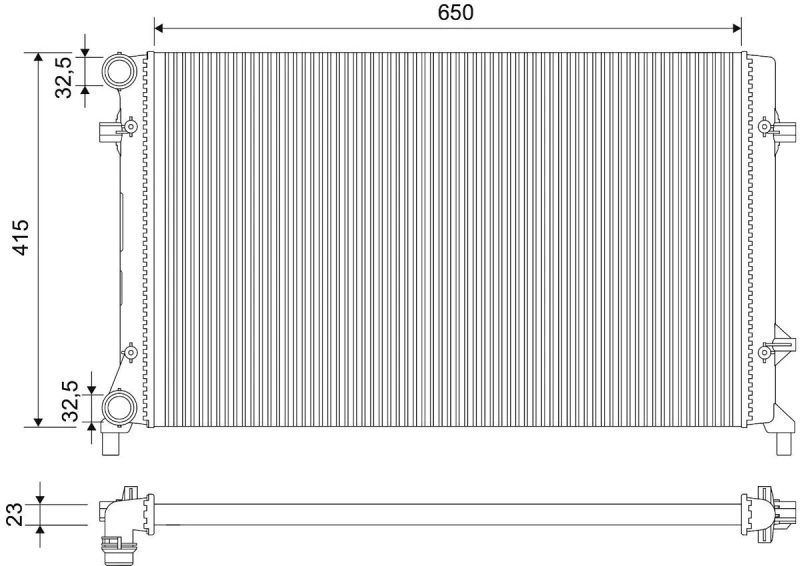 Image of Engine radiator VALEO 701789