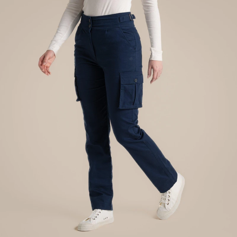 Image of Craghoppers Womens Araby Cargo Trousers 20 - Waist 36' (91cm) Blue Navy CWJ1343-7V1-20