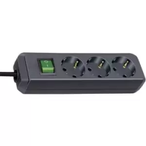 image of Brennenstuhl 1152300015 Power strip (+ switch) 3x Black PG connector