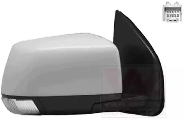 Image of VAN WEZEL 3616818 Wing mirror * HAGUS * Right, Heatable, chrome Outside Mirror (50)