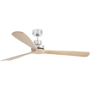 image of Faro Lantau-G Large Ceiling Fan Without Light Matt Nickel, Pine