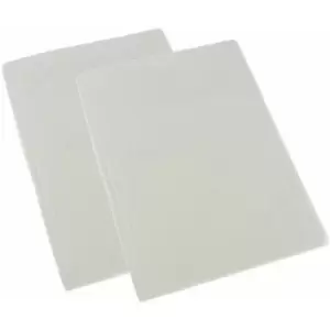 Image of Cream Brushed Cotton Cot Flat Sheet Pair 100% Cotton, 100 x 150cm - Natural - Homescapes