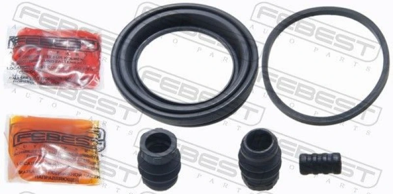 Image of FEBEST 0475-KB4 Brake Caliper Repair Kit Front Axle Repair Kit,brake caliper (405)