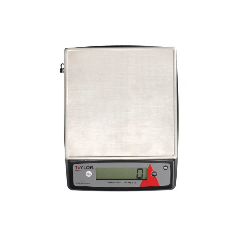 Image of Taylor Stainless Steel Digital Portion Control Kitchen Scale, 5kg, Gift Boxed Grey