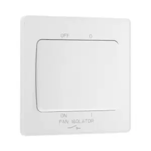 Image of BG Evolve Pearl White Fan Isolator Switch 10A Triple Pole - PCDCL15W