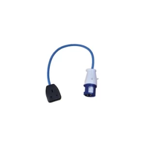 image of 0.5M 16A Plug to 13A Socket 240V Fly Lead