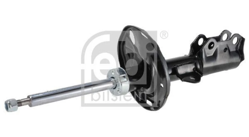 Image of FEBI BILSTEIN 1002544 Shock absorber Front Axle Left, Gas Pressure, Suspension Strut, Bottom Clamp Shock Absorber (854)