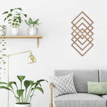 Image of Geometry - Copper Copper Decorative Metal Wall Accessory