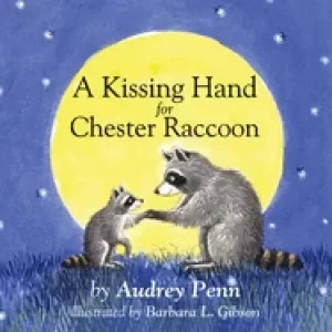 Image of kissing hand for chester raccoon