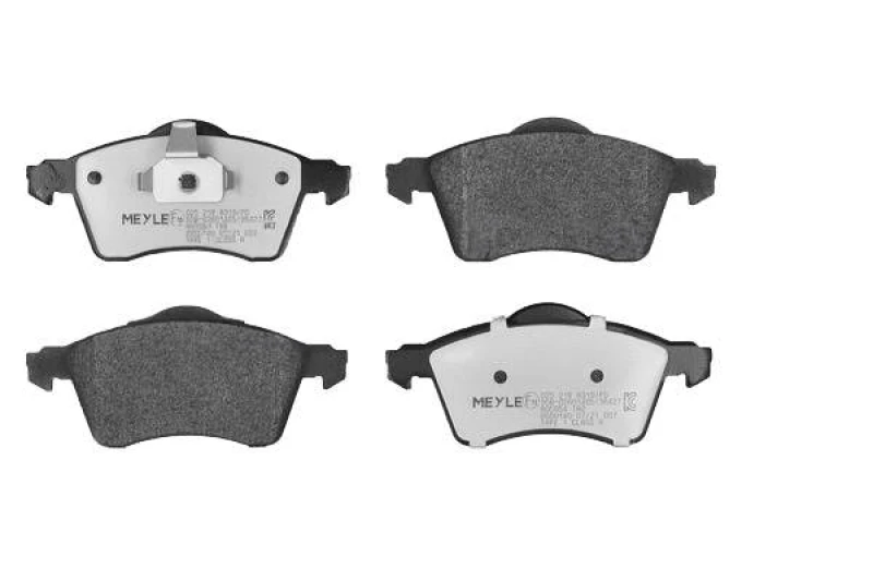 Image of MEYLE 025 218 8319/PD Brake pad set Front Axle, not prepared for wear warning indicator, MEYLE-PD Quality, with anti-squeak plate Brake Pad Set,disc