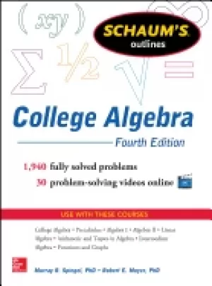 Image of schaums outline of college algebra