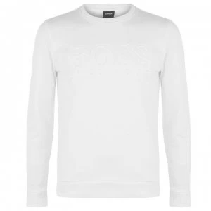 image of Hugo Boss Heritage Embossed Sweatshirt White Size L Men