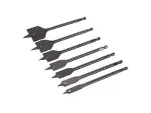 Image of Silverline 633800 Plumbers Flat Bit Set 7pce 10 - 40mm