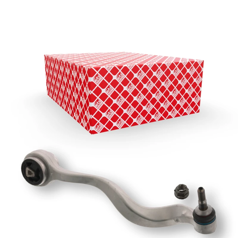 Image of FEBI BILSTEIN 46166 Suspension arm Control Arm, Aluminium, Front Axle Right, with ball joint, with lock nut Aluminium Track Control Arm (273)