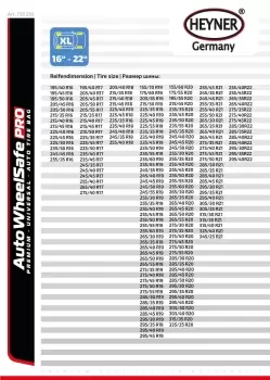 Image of HEYNER Tire bag set 735210 Tyre covers