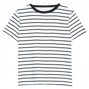 image of Jack Wills Willowhill Open Back T-Shirt - Navy/White