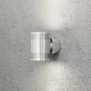 Image of Monza Outdoor Modern Up Down Wall Light Aluminium High Power LED 2x 6 W, IP54