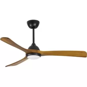 Image of Forlight Bosc LED 3 Blade Ceiling Fan Black, Opal, 2800-4000-5700K