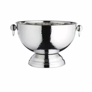 Image of Barcraft Hammered Stainless Steel Champagne Bowl