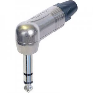 Image of Neutrik NP3RX 6.35mm audio jack Plug, right angle Number of pins: 3 Stereo Silver