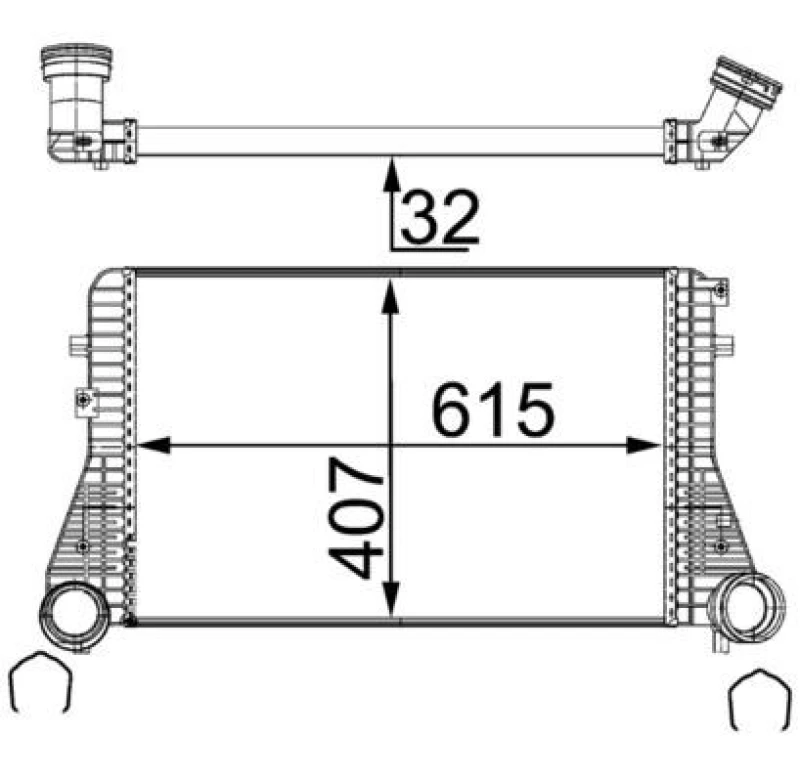Image of Intercooler MAHLE CI 83 000S